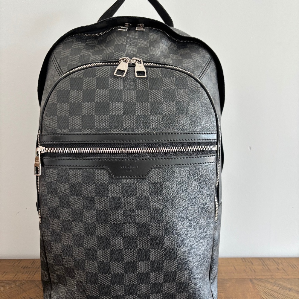 Excellent Condition Louis Vuitton Damien Graphite Backpack